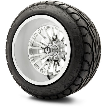 MODZ® 14" Assassin Chrome Wheels & Street Tires Combo MODZ