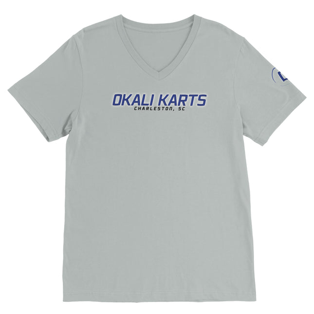 New Okali Karts Premium V-Neck T-shirt Gelato