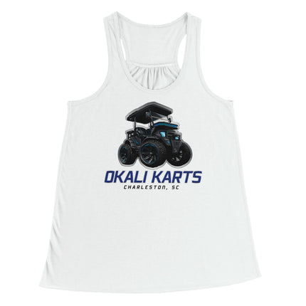 Women's Okali Karts Flowy Racerback Tank Top | Bella + Canvas 8800 Gelato