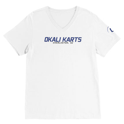 New Okali Karts Premium V-Neck T-shirt Gelato