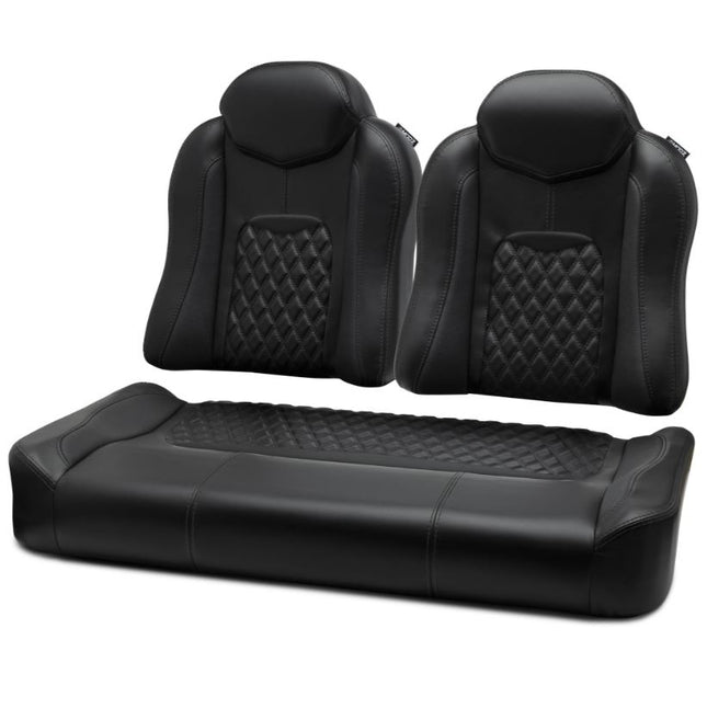 MODZ® FS3 FRONT SEAT FOR CLUB CAR & EZGO - BLACK BASE MODZ