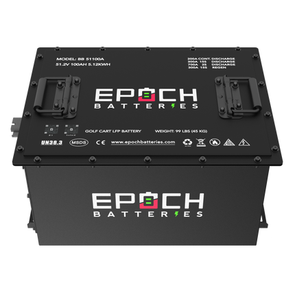 48V 100Ah  Lithium (LiFePO4) Golf Cart Battery - Complete Kit