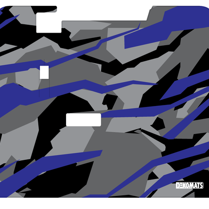 Blue Abstract Camo Dekomats