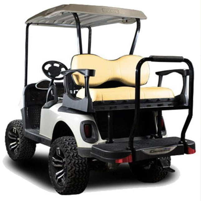 EZGO RXV MadJax® Genesis 300 Rear Seat with Deluxe Sandstone Seat Cushions (Years 2008-Up)