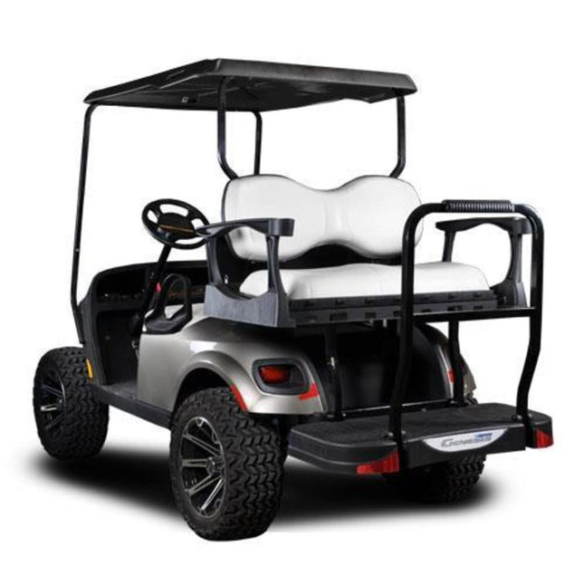 MadJax® Genesis 300 with Deluxe White Aluminum Rear Flip Seat - EZGO TXT