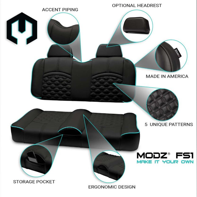 Modz FS1 Custom Front Seat, Black Base MODZ