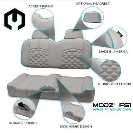 Modz FS1 Custom Front Seat, Gray Base MODZ