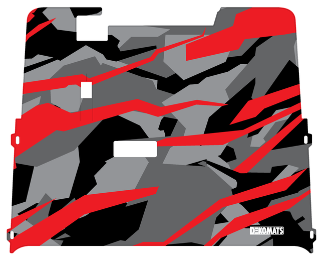 Red Abstract Camo Dekomats