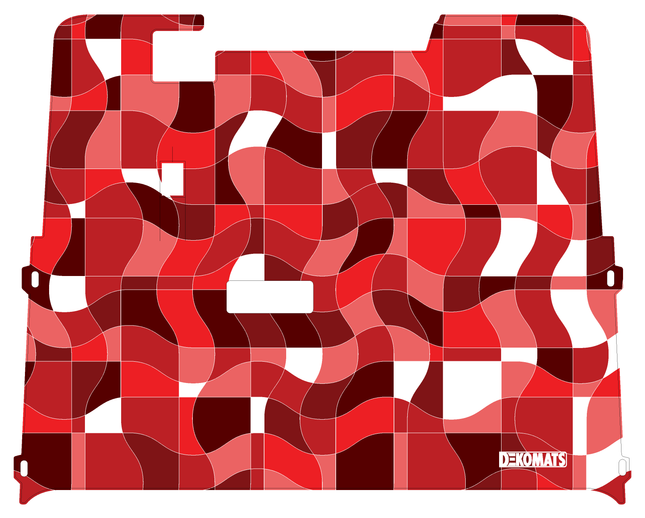 Red Geometric Dekomats