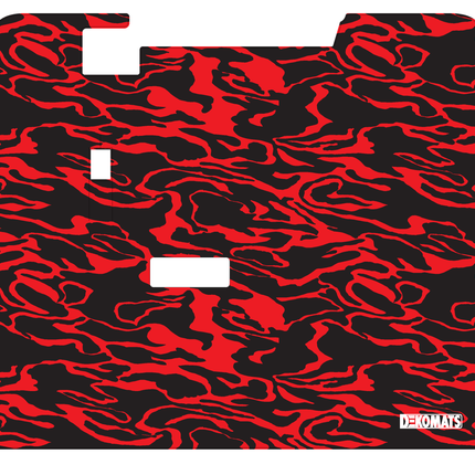 Red Modern Camo Dekomats