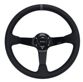 SGC SW2 Steering Wheel – Negative Offset – Black with Gray Stripe STEELENG