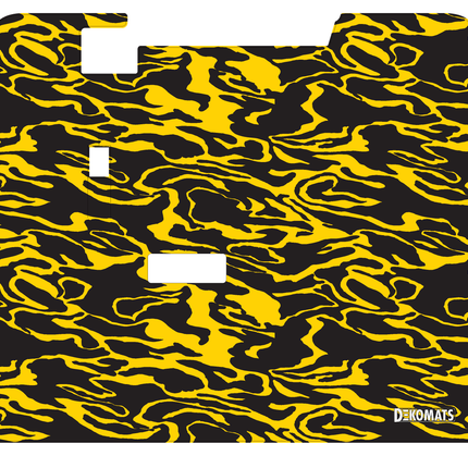 Yellow Modern Camo Dekomats