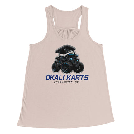 Women's Okali Karts Flowy Racerback Tank Top | Bella + Canvas 8800 Gelato