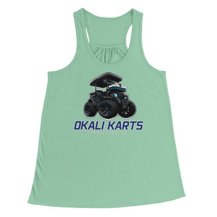 Women's Okali Karts Flowy Racerback Tank Top | Bella + Canvas 8800 Gelato