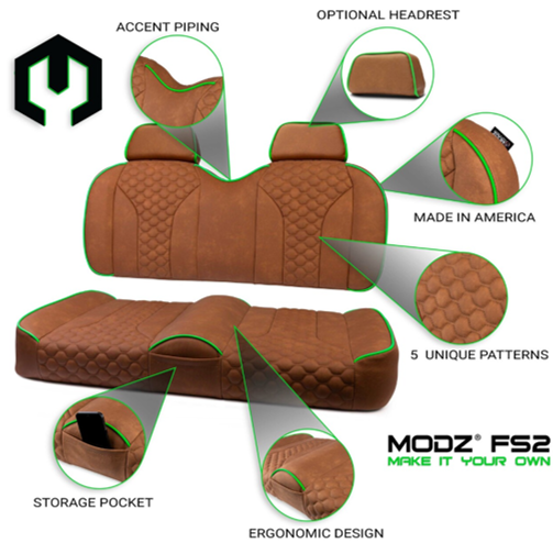 MODZ FS2 CUSTOM FRONT SEAT - RUST BASE MODZ