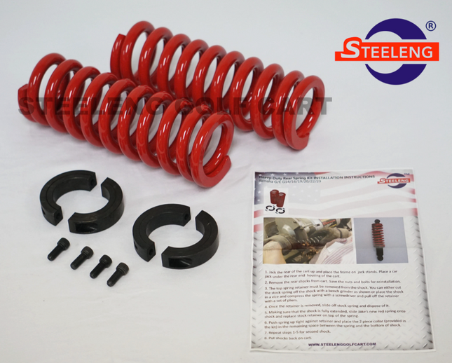 Heavy Duty Rear Coil Springs For Yamaha G14/ G16/ G19/ G22/ G29 (DRIVE) Golf Carts the cart shop MB