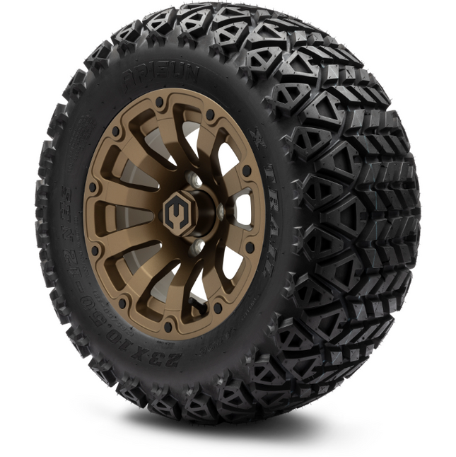 MODZ® 12" Bomber Matte Bronze Wheels & Off-Road Tires Combo MODZ