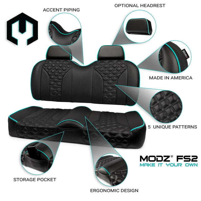 MODZ FS2 CUSTOM FRONT SEAT - BLACK BASE MODZ