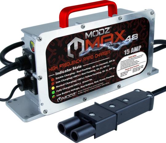 MODZ® MAX48 15 Amp Yamaha G19/G22 Battery Charger for 48 Volt Golf Carts MODZ